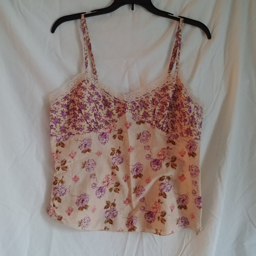 NWOT Super Cute Cotton Tank Top with side zipper